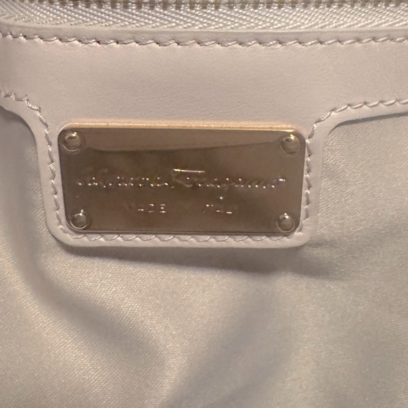 Salvatore Ferragamo Pink Beige Matelasse Leather Lianne Tote Bag Large Auth - Picture 15 of 16